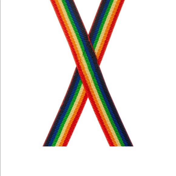 Vintage Rainbow Clip On Suspenders - Picture 3 of 5